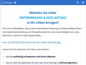 'zeitblueten.com' screenshot