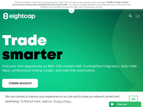 'eightcap.com' screenshot