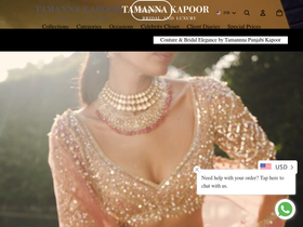 tamannapunjabikapoor.com homepage screenshot