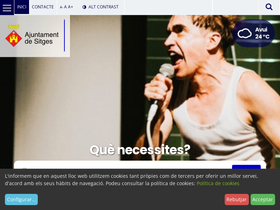 'sitges.cat' screenshot
