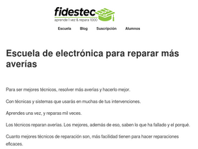 'fidestec.com' screenshot