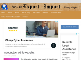 'howtoexportimport.com' screenshot