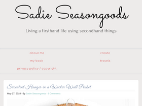 'sadieseasongoods.com' screenshot