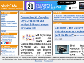 'slashcam.de' screenshot