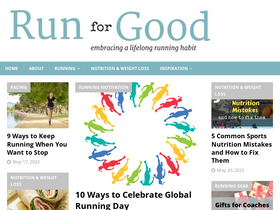 'run-for-good.com' screenshot