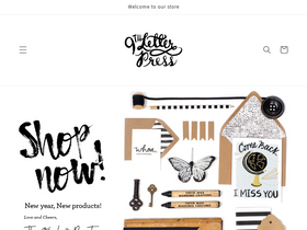9thletterpress.com homepage screenshot