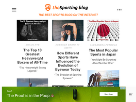 'thesporting.blog' screenshot