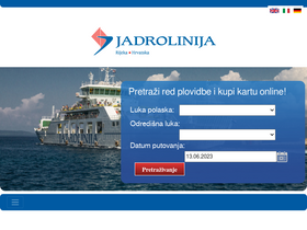 'jadrolinija.hr' screenshot