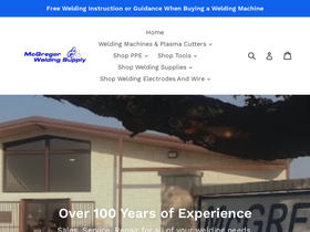 mcgregorweldingsupply.com homepage screenshot