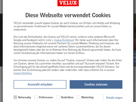 'velux.de' screenshot