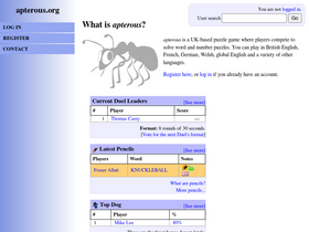 'apterous.org' screenshot