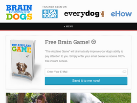 'braintraining4dogs.com' screenshot
