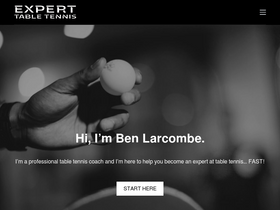'experttabletennis.com' screenshot