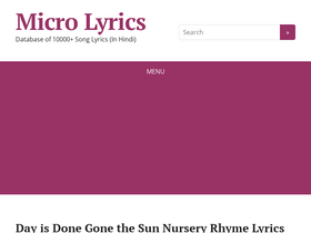 'microlyrics.com' screenshot
