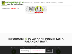 'setwan-dprd.palangkaraya.go.id' screenshot