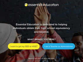 'essentialed.com' screenshot