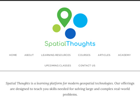 'spatialthoughts.com' screenshot