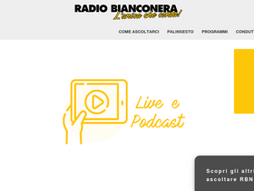 'radiobianconera.com' screenshot
