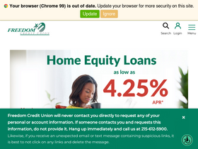 'freedomcu.org' screenshot