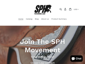 sphgear.com homepage screenshot