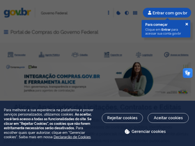 'treinamento.comprasnet.gov.br' screenshot
