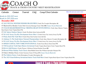 'coachoregistration.com' screenshot