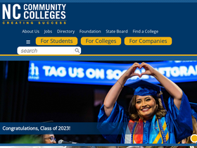 'nccommunitycolleges.edu' screenshot