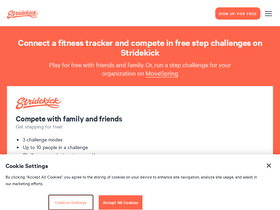 'stridekick.com' screenshot