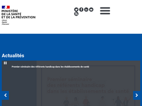 'solidarites-sante.gouv.fr' screenshot