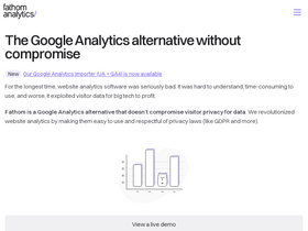 'usefathom.com' screenshot