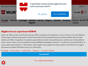 'wuerth.it' screenshot
