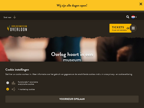 'oorlogsmuseum.nl' screenshot