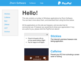 'zhornsoftware.co.uk' screenshot