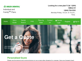 'deltadentalcoversme.com' screenshot