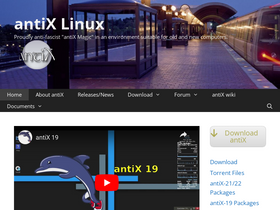 'antixlinux.com' screenshot