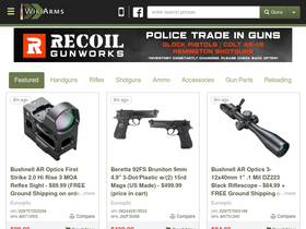 'wikiarms.com' screenshot