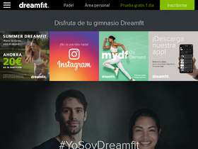 'dreamfit.es' screenshot