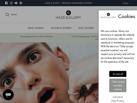 Haze & Glory homepage screenshot