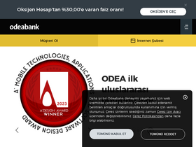 'odeabank.com.tr' screenshot