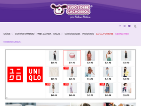 'tudosobrecachorros.com.br' screenshot