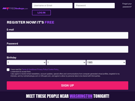 'myfreehookups.com' screenshot