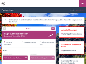 'sundair.com' screenshot