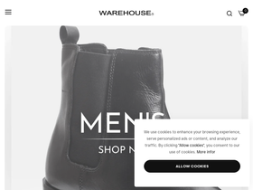 warehousestore.in homepage screenshot