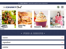 'thechunkychef.com' screenshot