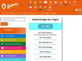 'taschenhirn.de' screenshot