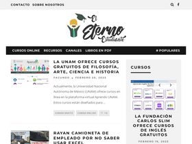 'eleternoestudiante.com' screenshot