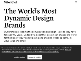 'millerknoll.com' screenshot