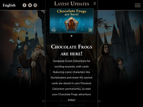 'harrypotterhogwartsmystery.com' screenshot