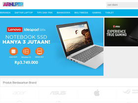 'arenalaptop.com' screenshot