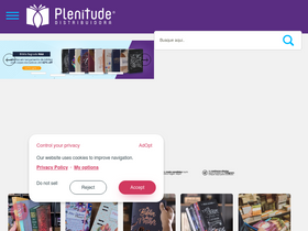 'plenitudedistribuidora.com.br' screenshot
